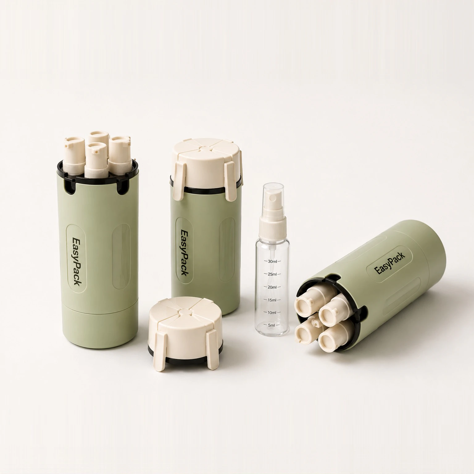 EasyPack Cosmetics — organizer podróżny z 4 buteleczkami 30 ml 1